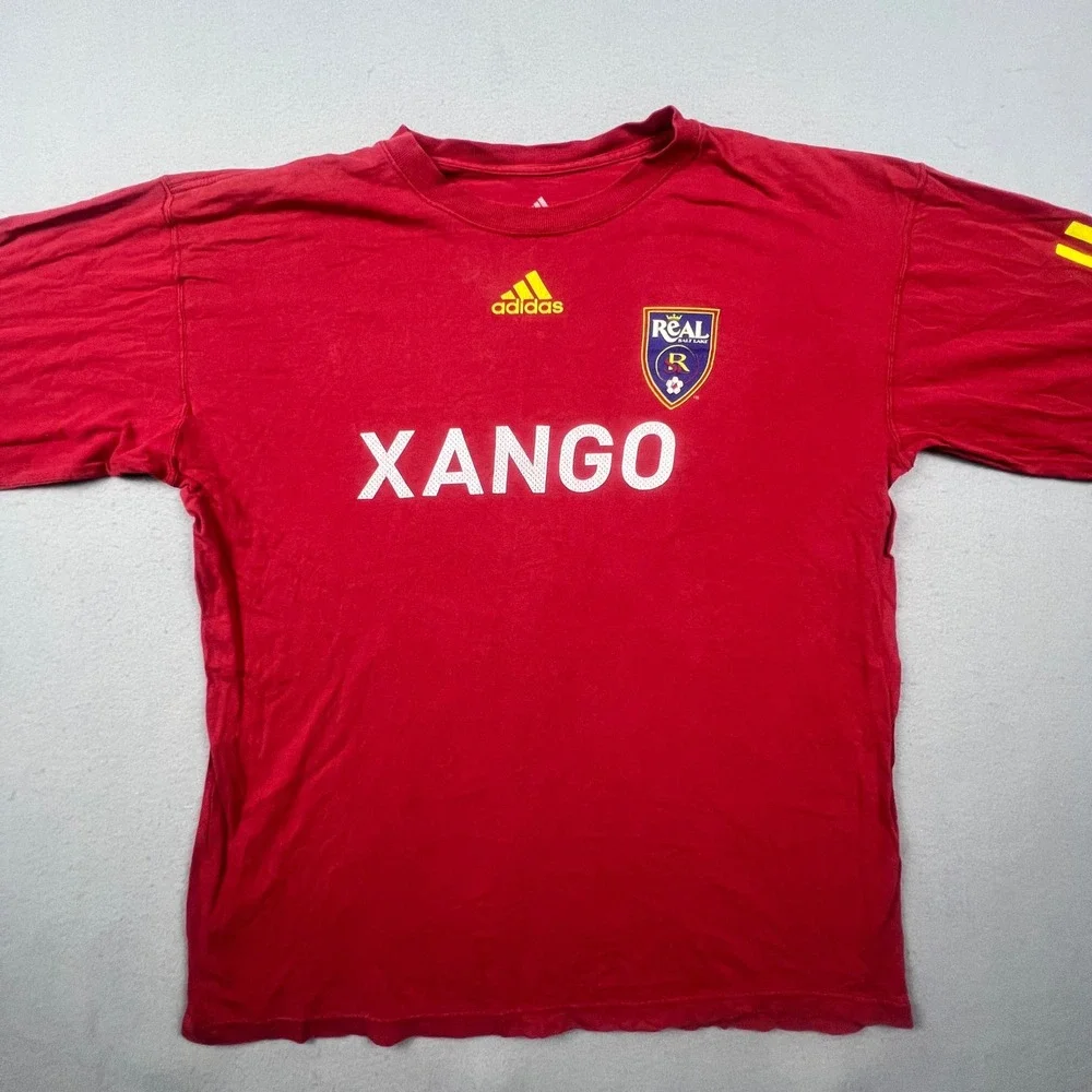 Adidas Real Salt Lake Shirt Mens L SPAIN Colors MLS Soccer Xango Gorpcore VTG